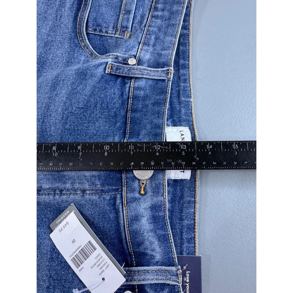 Lane Bryant Shorts Women 20 Blue NWT Genius Bermuda Mid-Rise Stretch Denim
